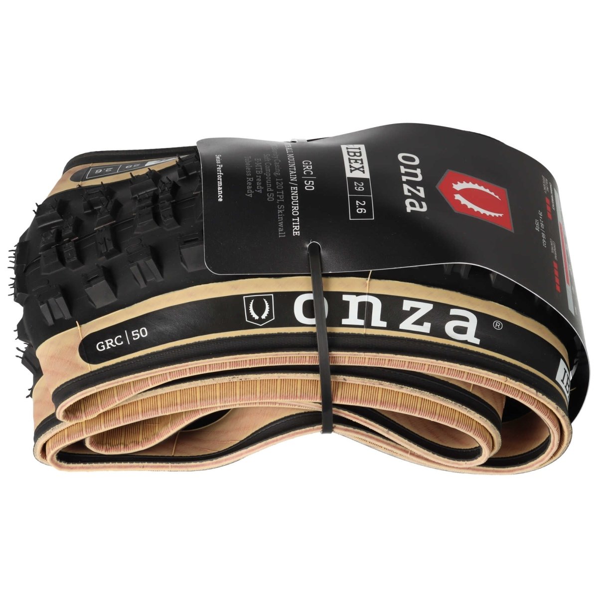 Onza Ibex 29 x 2,60" GRC 120TPI Soft Compound 50 Tubless Ready Faltreifen Skinwall - RAAAD.de