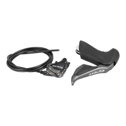 Manetă schimbător/frână spate dreapta Shimano GRX Di2 ST-RX815 / BR-RX810 | 11 viteze | Frână pe disc hidraulică | Montare plată | Negru