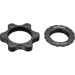 Adaptor Shimano SM-RTAD05 | Disc de frână cu 6 șuruburi la suport Center Lock | incl. inel de blocare