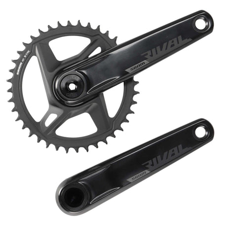 SRAM Rival Kurbel 1x12 - fach DUB Wide | 170 mm | Kettenblatt 40 Zähne | Rennrad / Gravel | schwarz - RAAAD.de