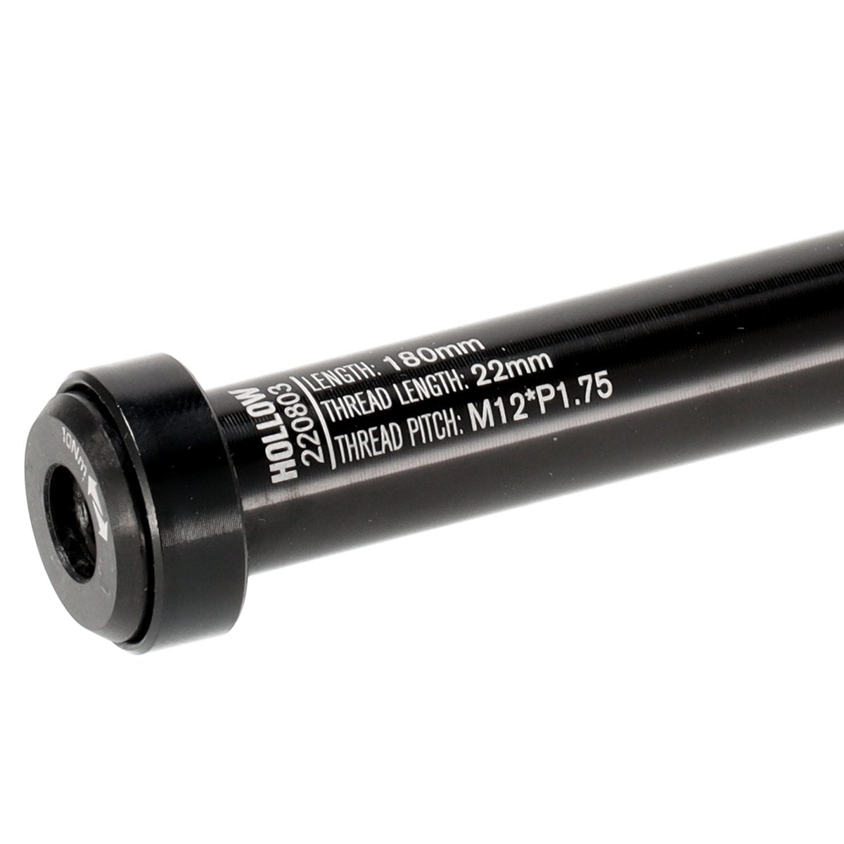 Steckachse 180 mm M12x1.75 | Hollow Thru Axle | Schwarz - RAAAD.de