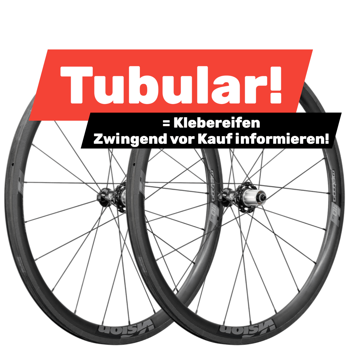 Vision Metron 40 SL Carbon Laufradsatz 28" | Felgenbremsen | Tubular Schlauchreifen | Shimano HG - RAAAD.de