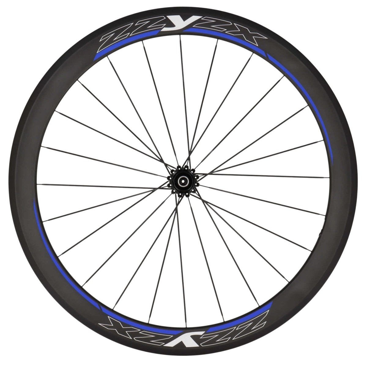 ZZYZX Carbon Laufradsatz Tubular 28" | Felgenbremsen | Schnellspanner | Shimano HG Freilauf | Schwarz Blau - RAAAD.de