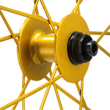 ZZYZX Laufradsatz 45 mm Aero | Tubular Schlauchreifen | 28" Disc | SRAM XDR Freilauf | Schwarz glänzend mit goldenen Speichen - RAAAD.de