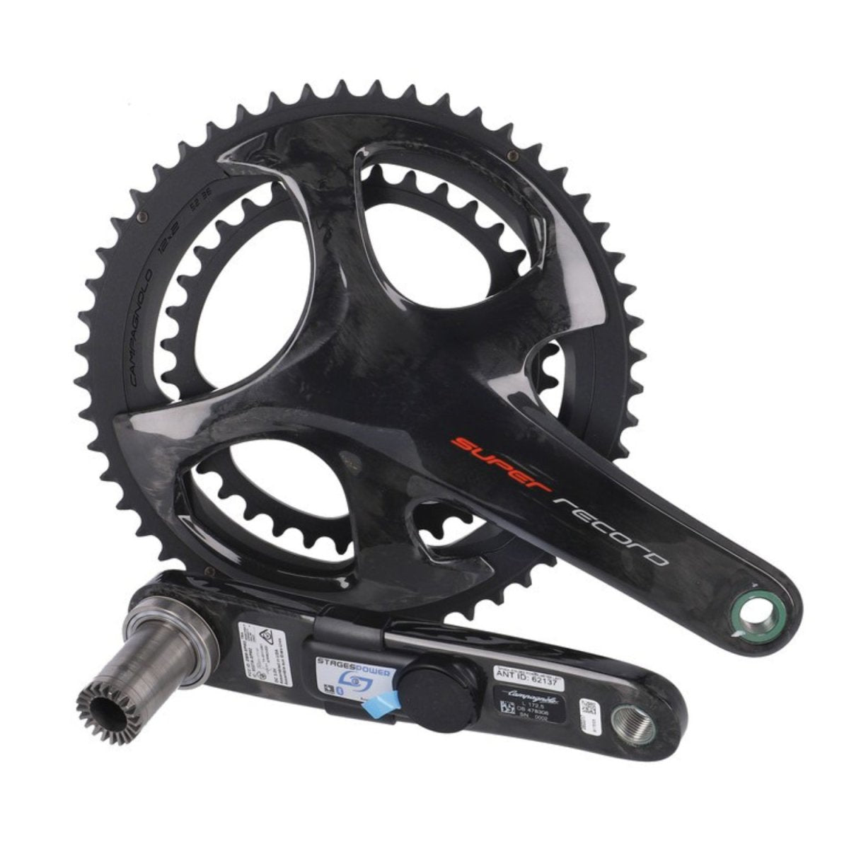 Campagnolo SuperRecord Carbon Kurbel 12-fach + STAGES Powermeter - RAAAD.de