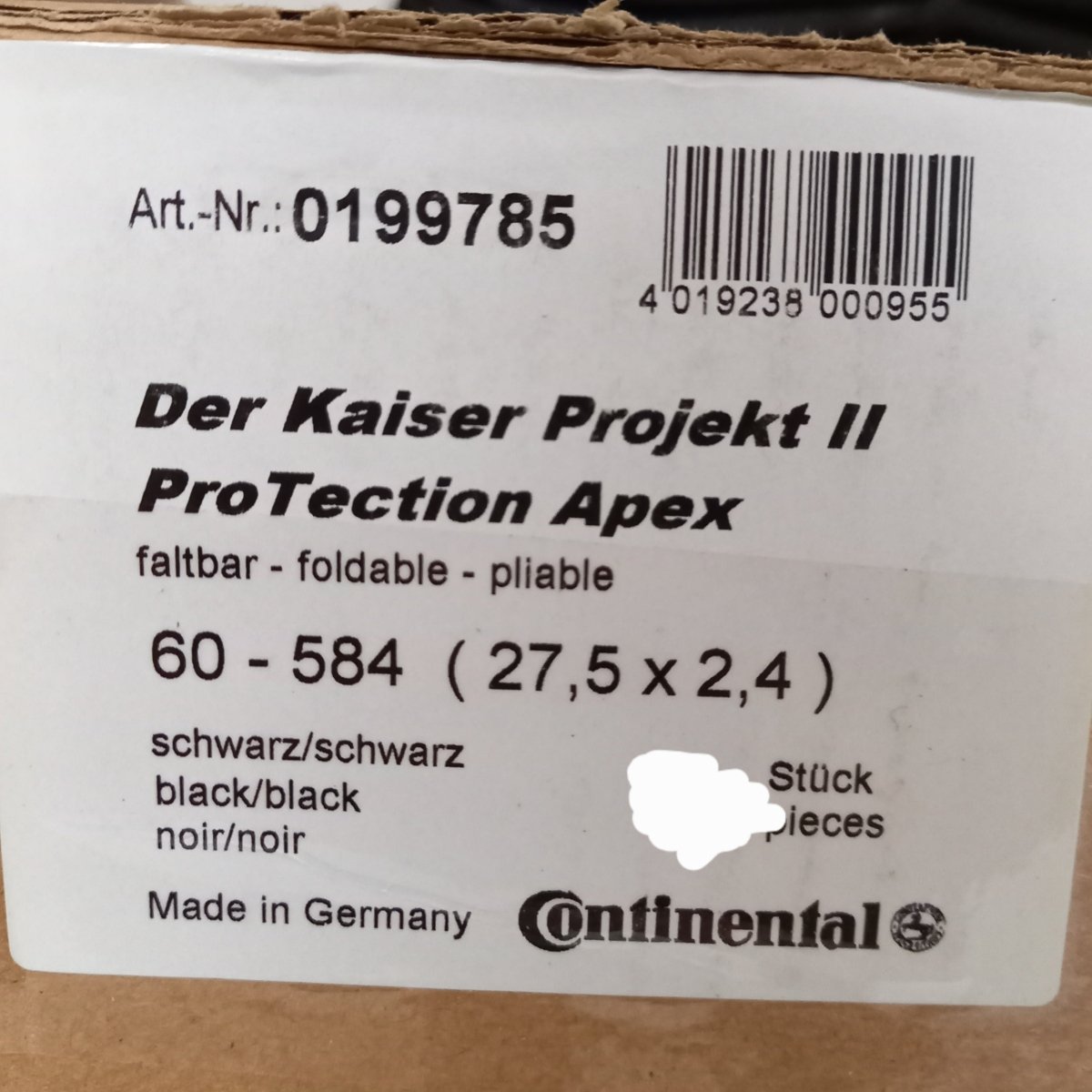 Continental Der Kaiser Project 2.4 Faltreifen 27,5 Zoll ProTection Apex Tubeless - RAAAD.de