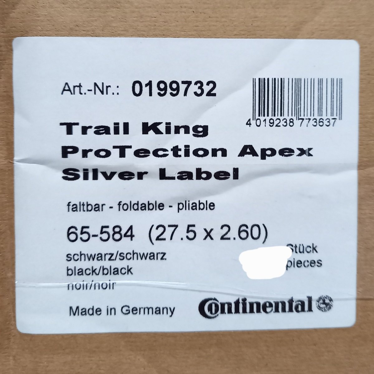 Continental Trail King Faltreifen 27,5x2.60 Zoll ProTection Apex - RAAAD.de