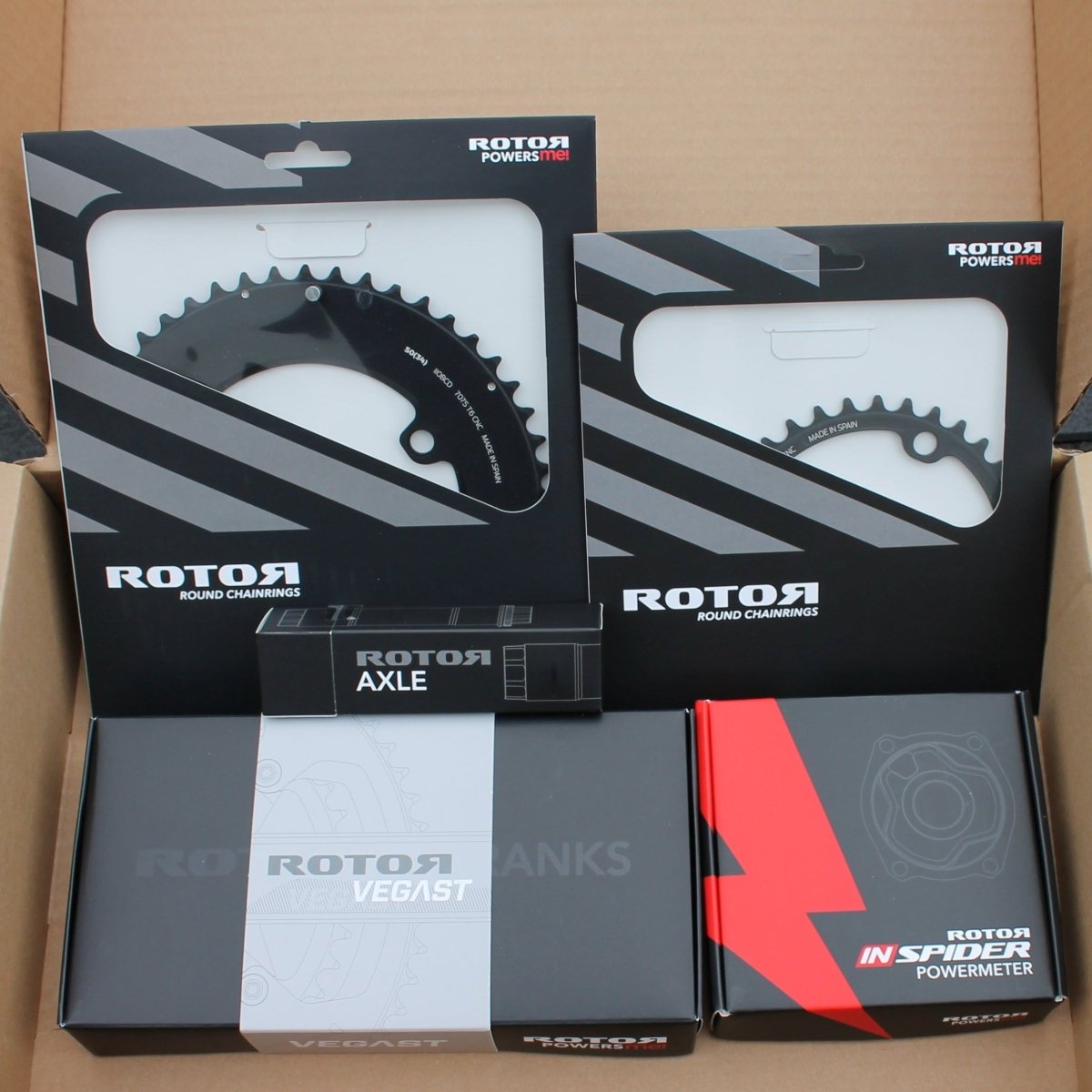 ROTOR INspider Vegast Aero Round Powermeter 170mm 50/34 Zähne - RAAAD.de